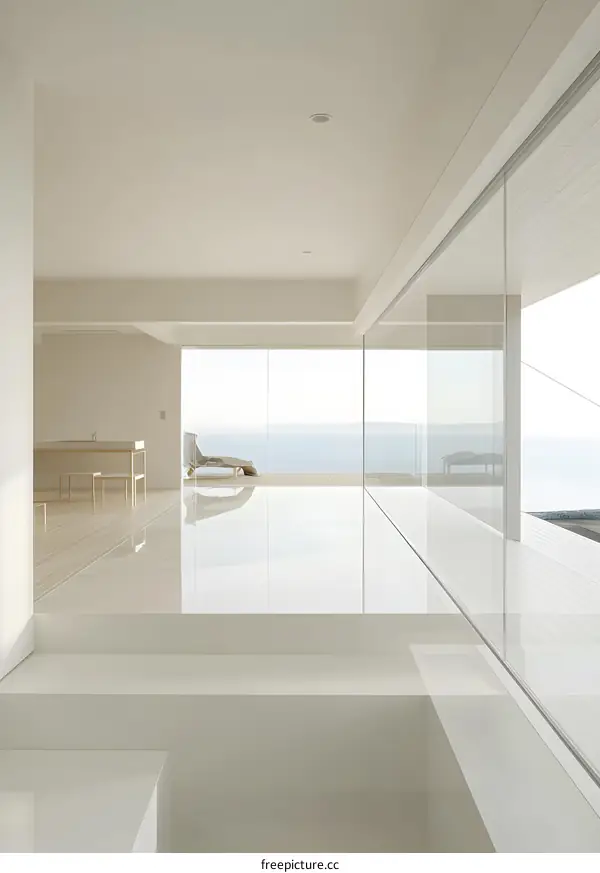 Minimalist Modern Home with Large Glass Windows