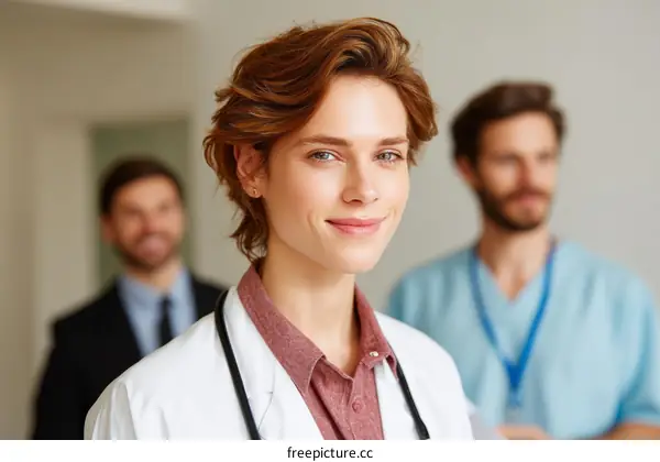 Medical Professionals Team Smiling Confidently