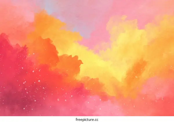 Abstract Watercolor Sky Background