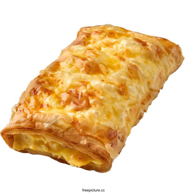 [Transparent Background PNG]Delicious Cheese and Ham Pastry