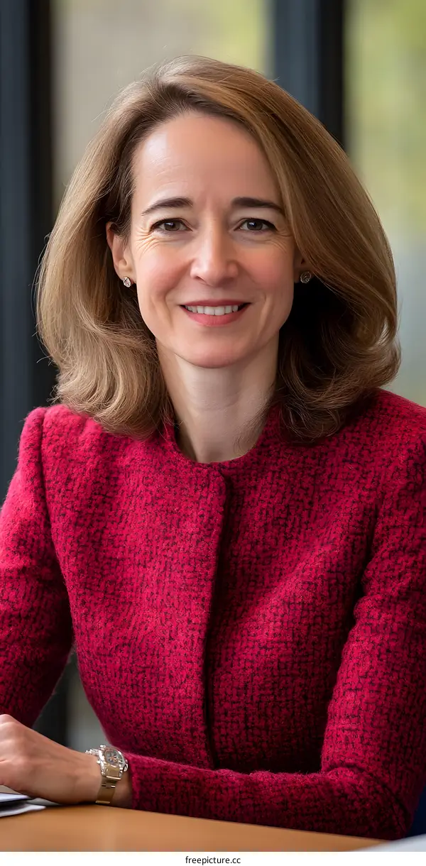 Portrait of a Woman in a Red Jacket