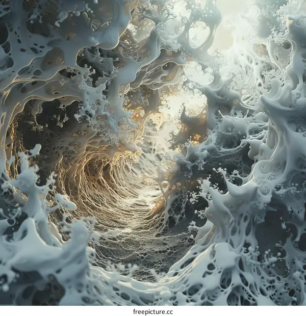 White and Gray Abstract Painting