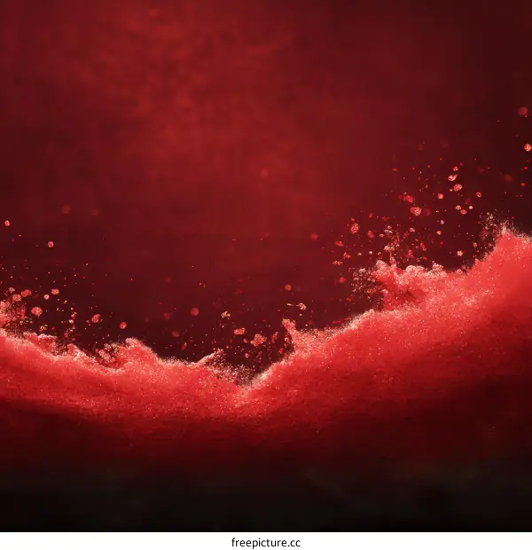 Red Particles Abstract Background