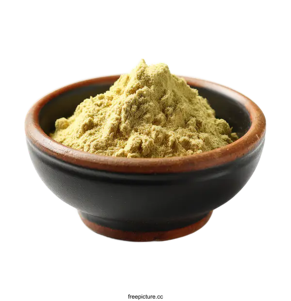 [Transparent Background PNG]Yellow Powder in Bowl Food Photography