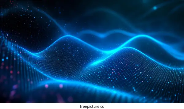 Abstract Digital Wave Pattern Design