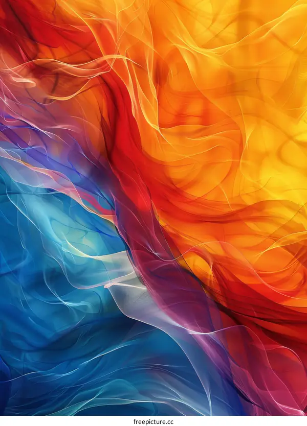 Colorful abstract art painting