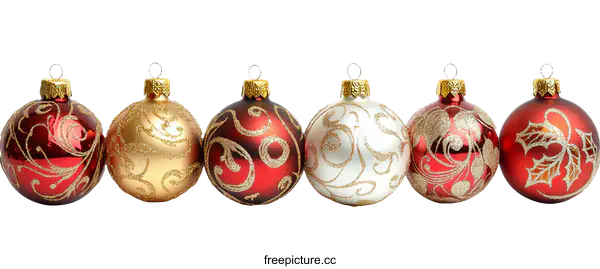 [Transparent Background PNG]Christmas Ornaments Colorful Decorations