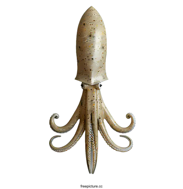 [Transparent Background PNG]mosaic squid wall art