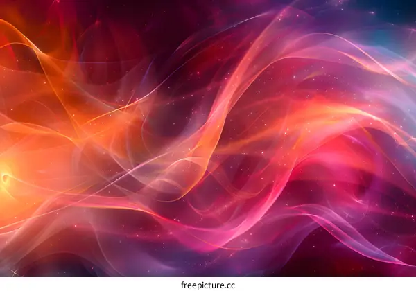Abstract Wavy Colorful Background