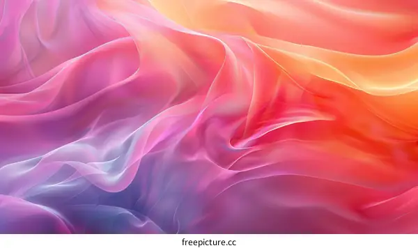 Colorful abstract background with soft folds