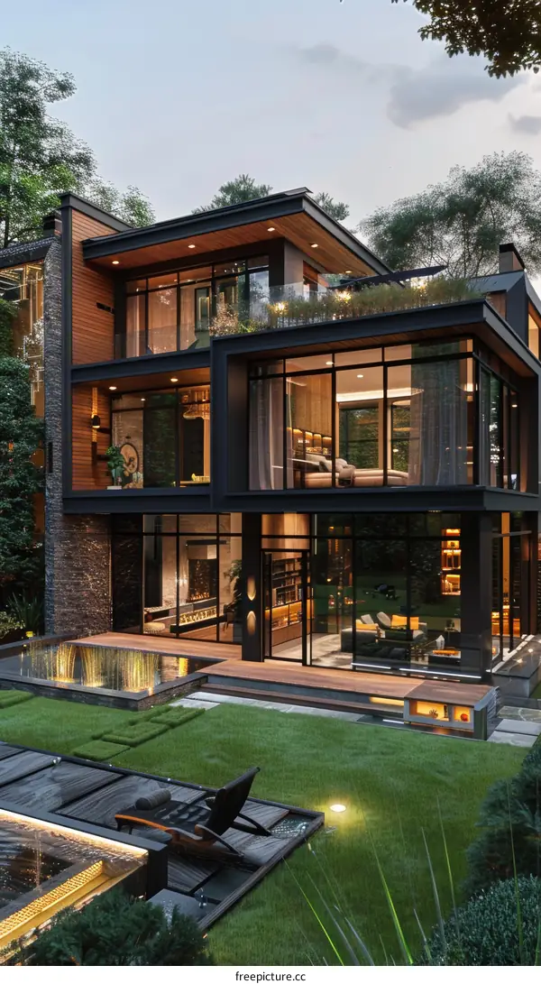 Modern Luxury Home with Exquisite Landscaping