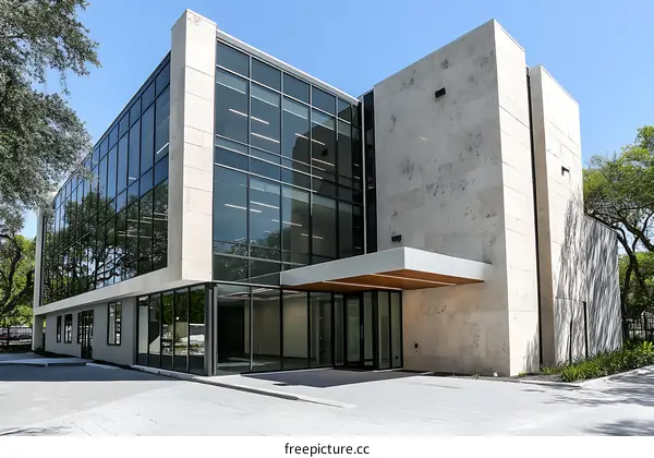 Modern Office Building Exterior Facade