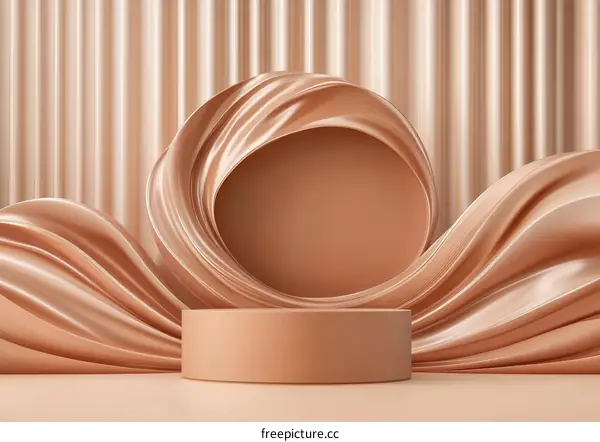 Abstract Cosmetic Product Display