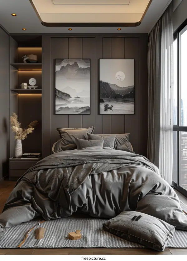 Modern Bedroom Interior Design Illustration