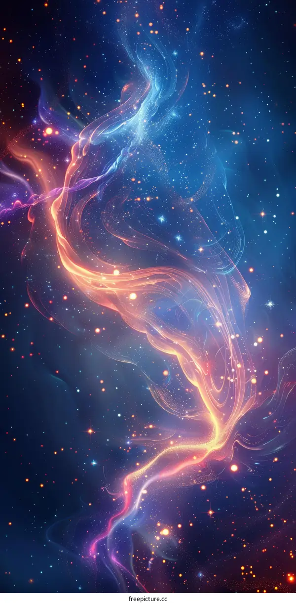 Cosmic Tapestry: A Nebula's Embrace