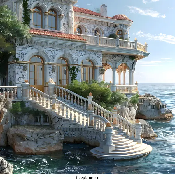 fantasy villa by the sea