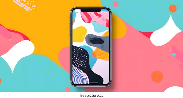 Abstract Colorful Phone Screen Background