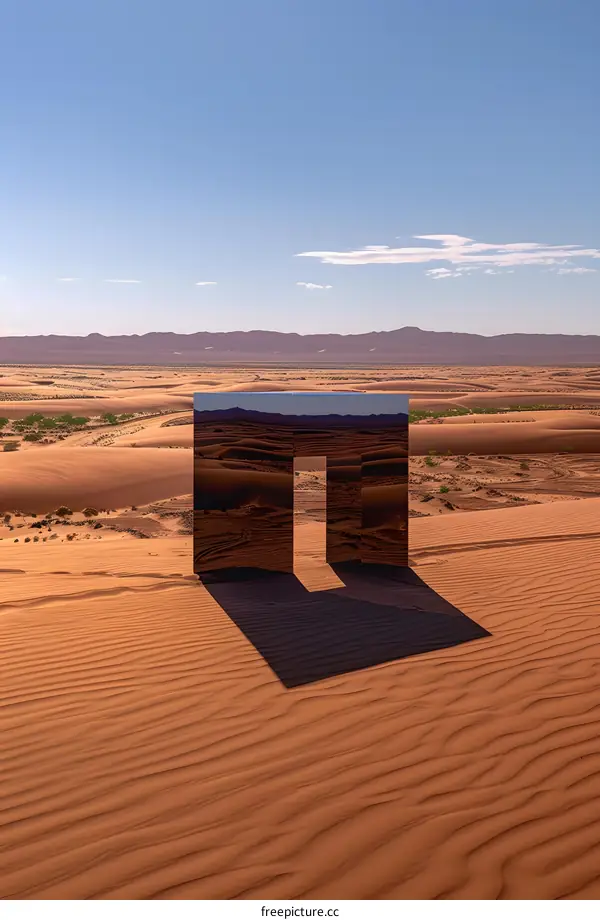 Modern Art Installation in the Desert