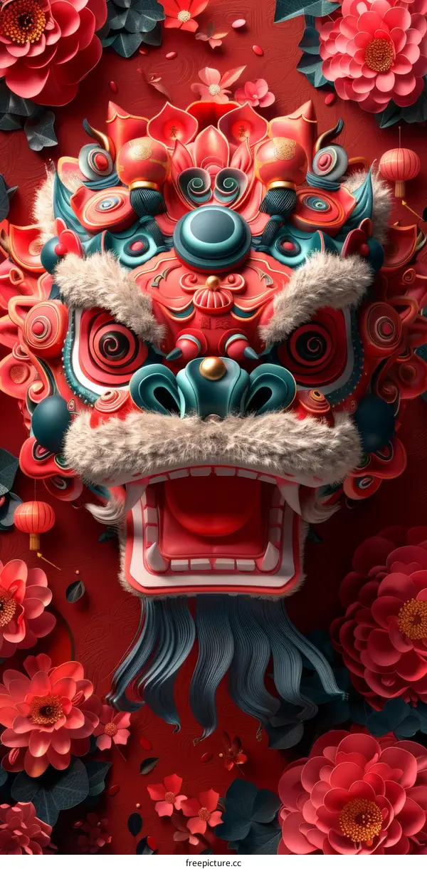 Lion and Dragon Dance for Lantern Festival