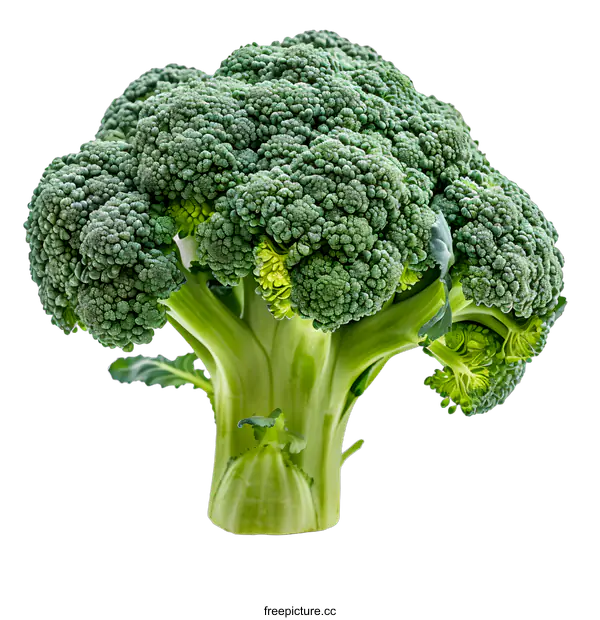 [Transparent Background PNG]Fresh Green Broccoli Isolated On White Background