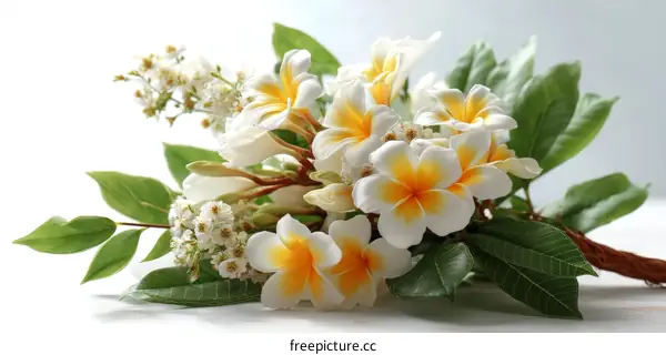 Beautiful Bouquet of Plumeria Flowers