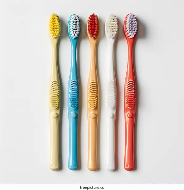 Toothbrushes with different colors