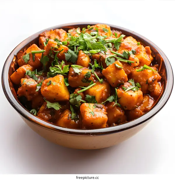 Bowl of Spicy Potato Curry