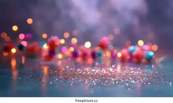 Colorful Festive Glittering Background