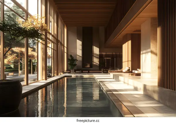 Modern Minimalist Interior Design With Indoor Pool
