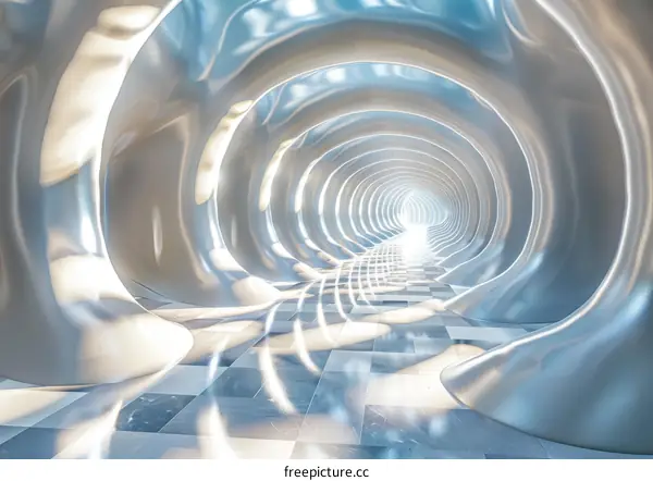 Futuristic Sci-Fi Corridor Render