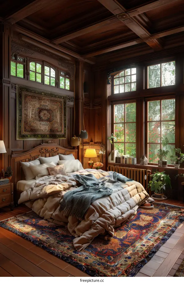 bedroom interior design wooden furniture