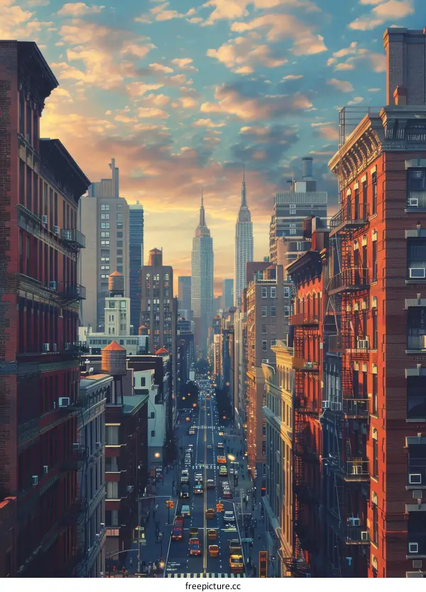 New York City Skyline with Empire State Building