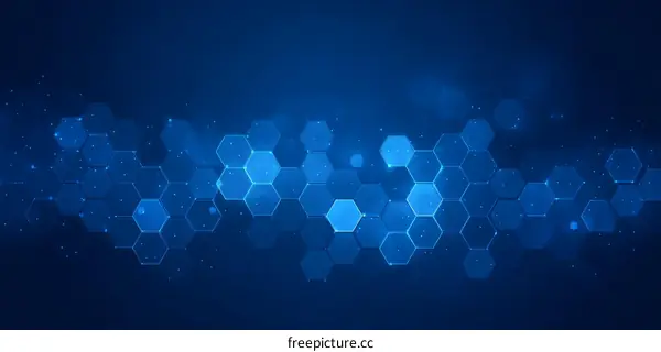 Abstract Hexagon Technology Background Design