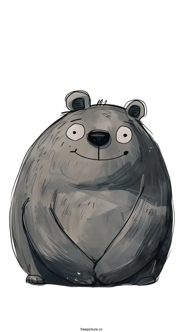 [Transparent Background PNG]Cute Cartoon Bear Illustration