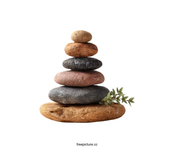 [Transparent Background PNG]Balanced Stones of Serenity