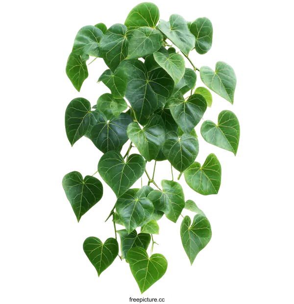 [Transparent Background PNG]Heart-Shaped Leaves Hanging Plants