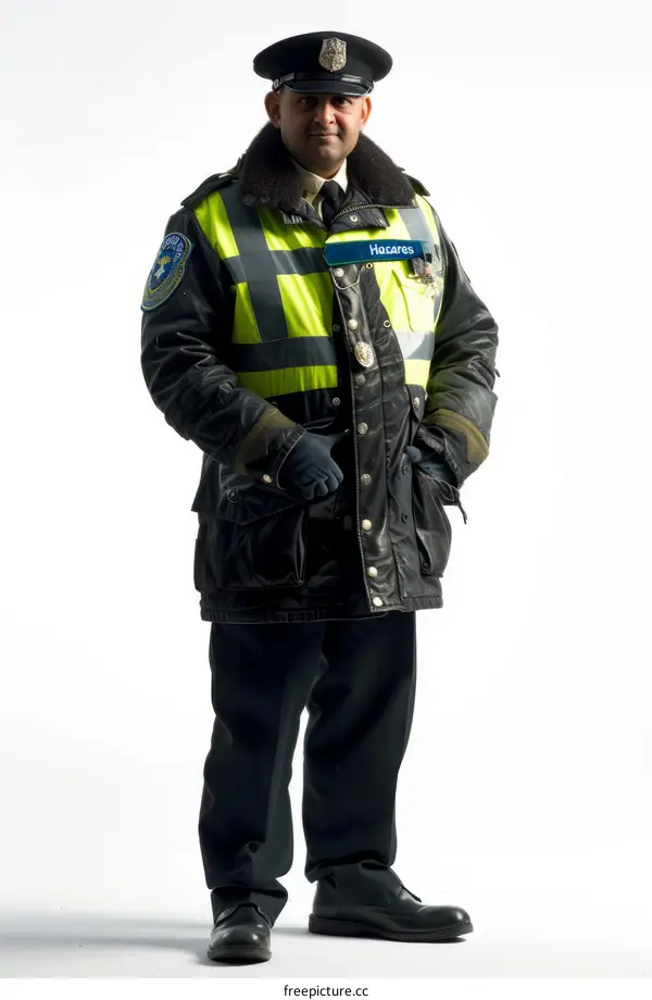 portrait of a police officer in uniform
