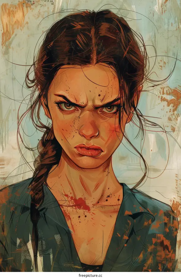 portrait of a determined young woman