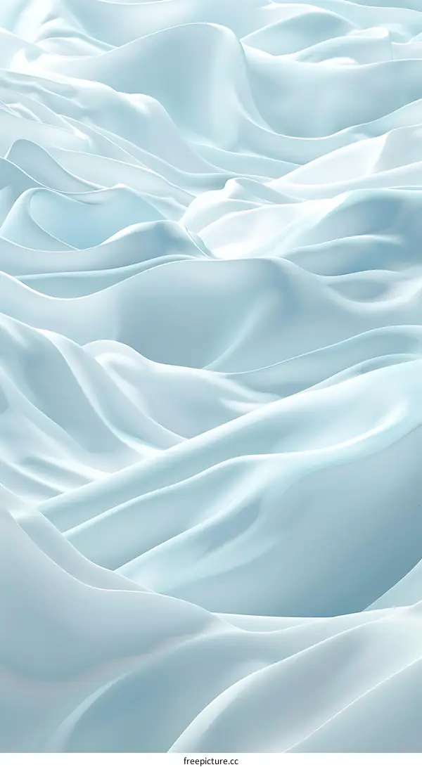 Abstract Blue Wavy Background