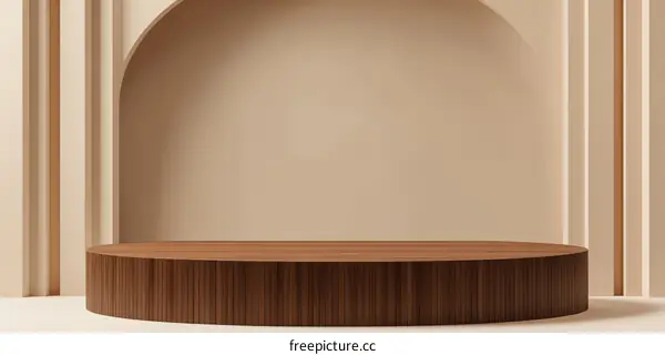 Modern Wooden Display Platform