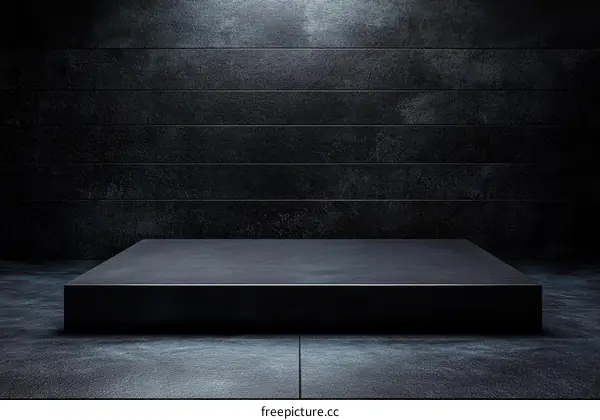 Dark Grey Stone Product Display Platform