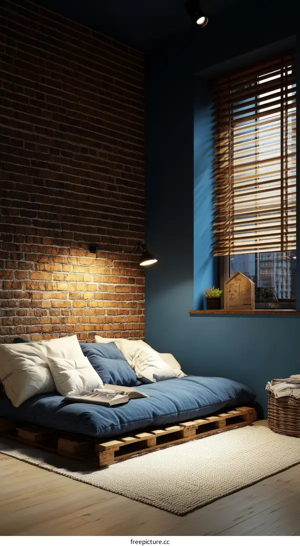 Industrial Style Pallet Sofa Room Interior Design