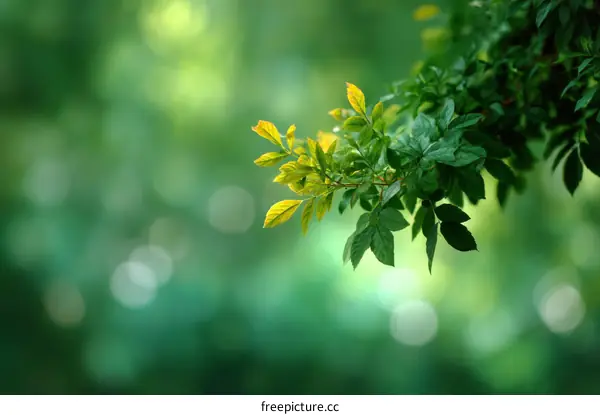 Fresh Green Leaves in Nature