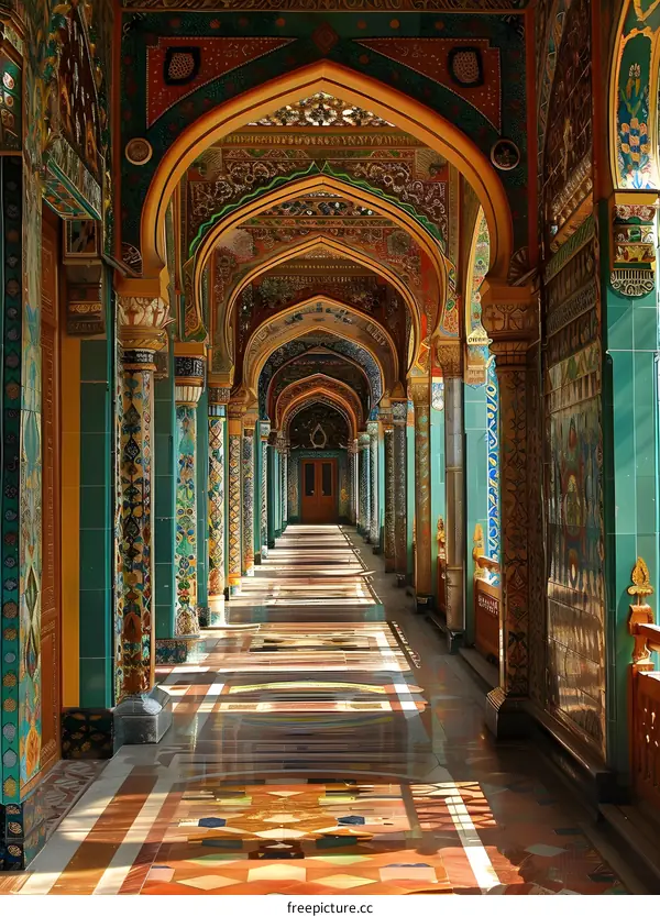 Intricate Architectural Arches and Tilework