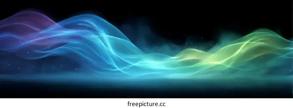 Abstract Colorful Flowing Lines Background Design