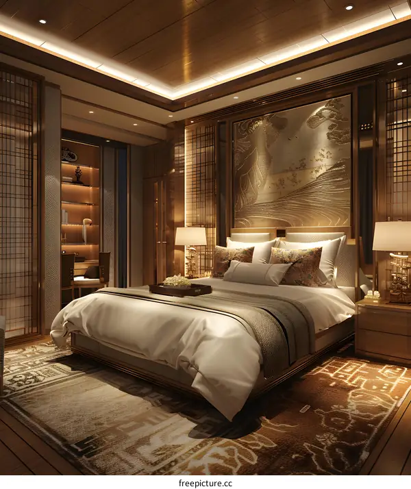 Luxurious and comfortable bedroom