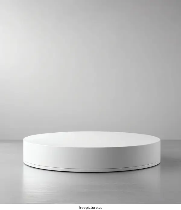 Blank White Round Display Stage