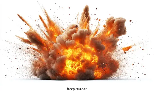Explosive Explosion Effect with Debris