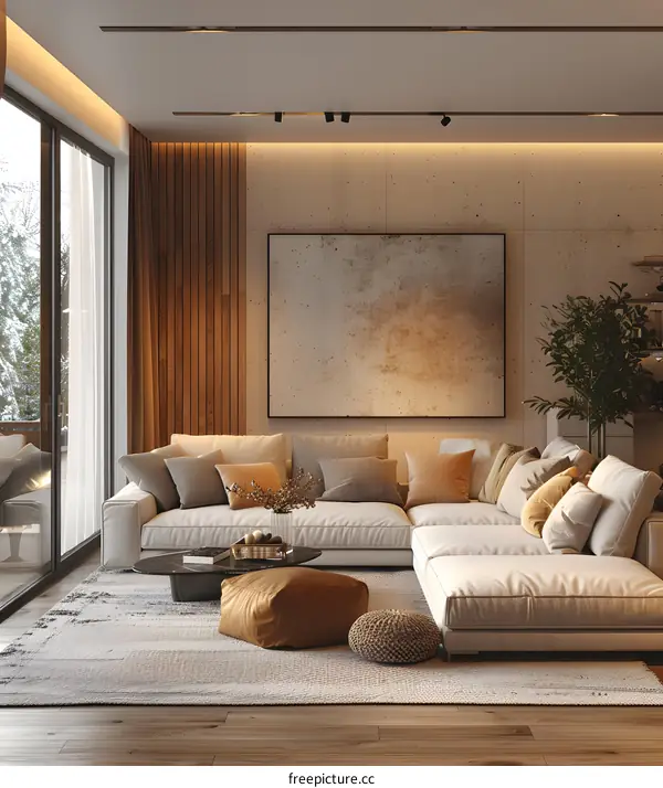 A living room in IKEA style