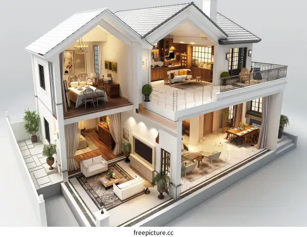 3D Interior Design for Modern Home